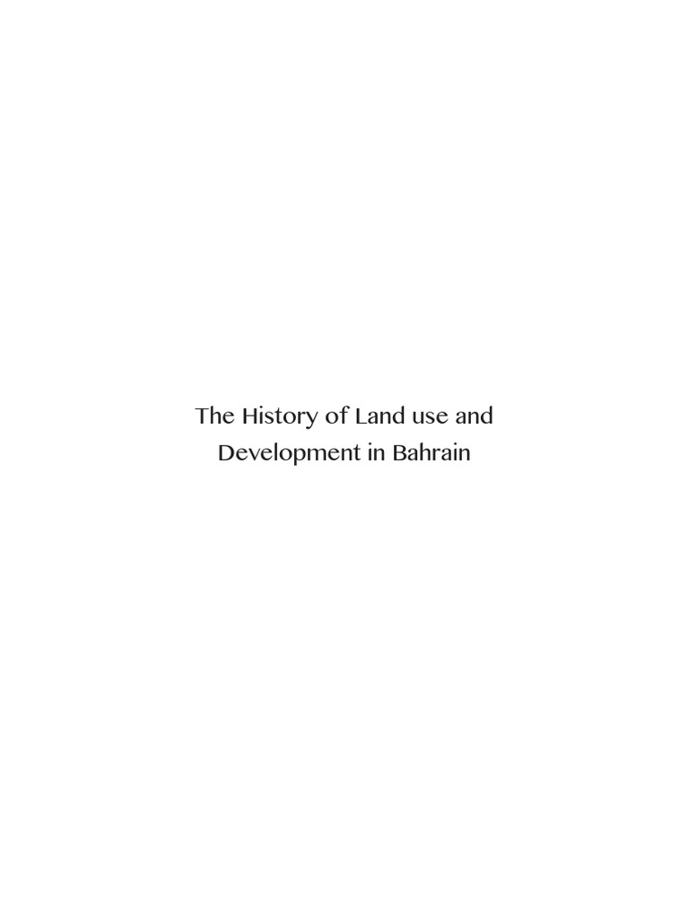Bahrain's Land Development History | PDF | Bahrain | Business
