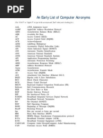 Early List of Computer Acronyms