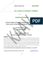 A Study On Risk Financing and Market Share of Banks in India