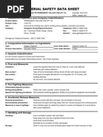 MSDS Pigment Yellow 14