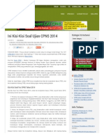 Download Ini Kisi-Kisi Soal Ujian CPNS 2014 by Galih Kusuma SN236473133 doc pdf