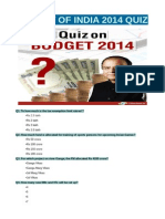 Budget of India 2014 Quiz: - Rs 2.5 Lakh