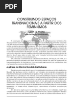 Construindo espacos transnacionais a partir dos feminismos