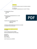 Transformer Calculation