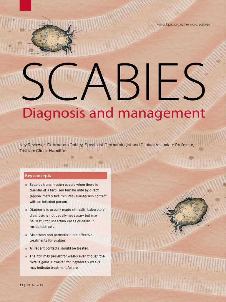 Scabies Diagnosis and Treatment Guide | PDF | Social Science