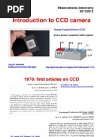 Introduction To CCD Camera: Observational Astronomy 2011/2012