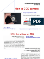 Introduction To CCD Camera: Observational Astronomy 2011/2012