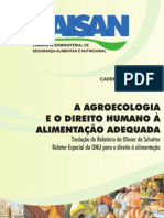 A Agroecologia e Direito Humano à Alimentação Adequada