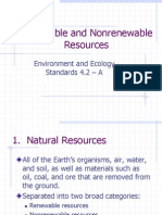 Renewable and Nonrenewable Resources Notes