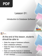 Introduction to Database Software