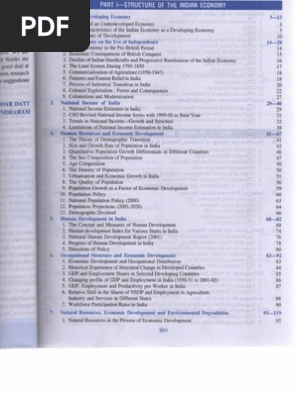 Dutt And Sundaram Indian Economy 2019 Pdf