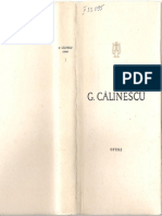 Calinescu, G, Opere (III)