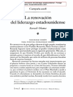 OBAMA, Barack (2007) - La Renovación Del Liderazgo Estadounidense