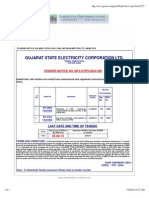 Gsecl Tender for CB