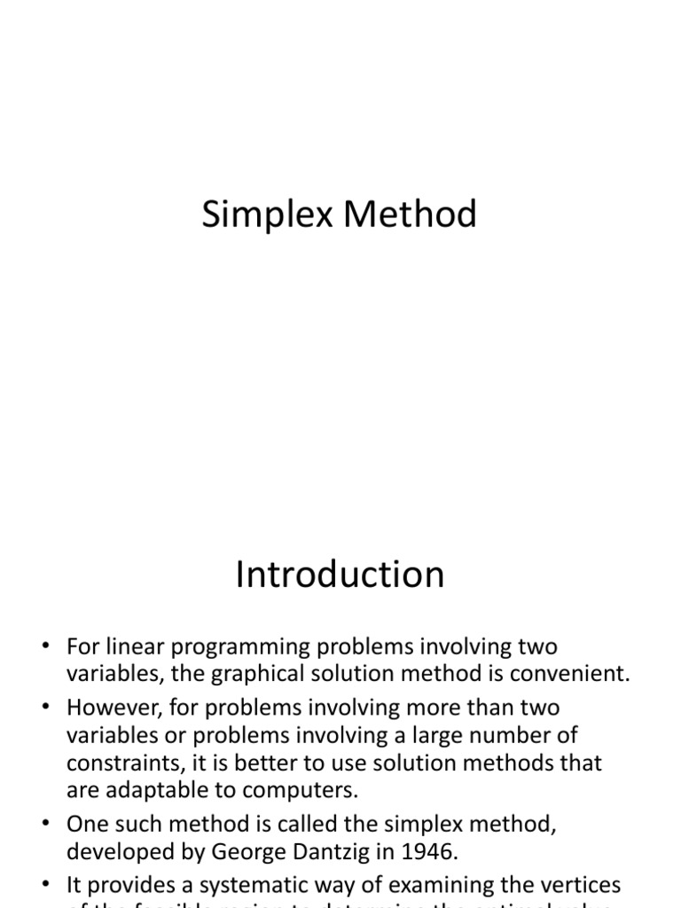 Simplex Method | Linear Programming | Theoretical Computer Science