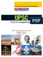 UPSC IAS Mains LAST 10 Year Papers English Compulsory