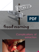 Complications of Extraction