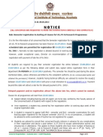 SemesterRegistrationAutumn2014 15 Notice