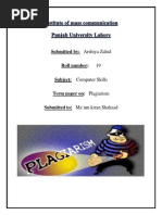 Download Plagiarism by fakhar SN236510415 doc pdf