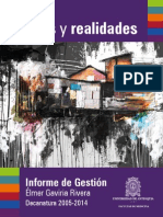Informe Gestion Decano Élmer Gaviria 2005 2014. Facultad de Medicina, UdeA