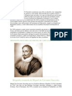 Biografias de Pablo Palacios, Benjamin Carrion y Miguel de Cervantes Saavedra