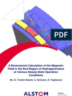3 - Dimensional Calculation of The Magnetic Field in The End Hydrdogenerators