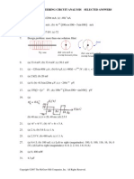 Te e T T: Chapter 7 Engineering Circuit Analysis Selected Answers