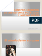 2.2.1.-Transformación de Los Sitemas Políticos y Nuevas Ideas