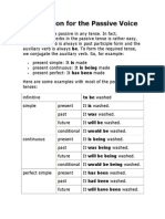 Forming Passive Voice Conjugations