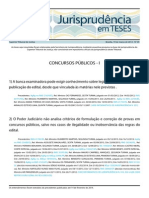 Comparativo de Jurisprudência 09 CONCURSOS PÚBLICOS I