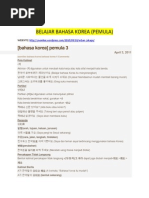 Download Belajar Bahasa Korea Pemula by sriratnajuwita SN236539143 doc pdf