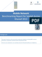 639 Mobile Network Drive Test Benchmarking Report Salalah