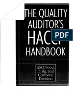 The Quality Auditor HACCP Handbook