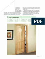 Prehung Doors: Tools Materials