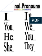 Personal Pronouns