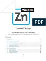 Minizinc Tutorial