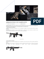 Armas de Fuego y Su Clasificación