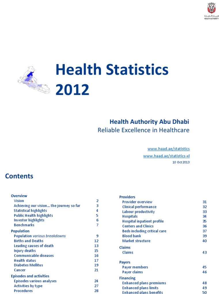 Health Statistics Abu Dhabi | PDF | Patient | Health Care