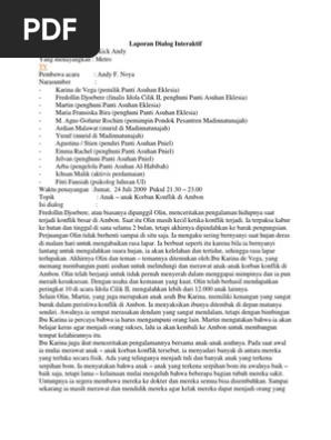Laporan Dialog Interaktif Pdf