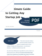 Ultimate Guide to Getting Any Startup Job