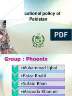 Edu. Policy of Pakistan