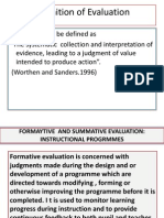 Formative Evaluation