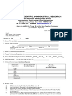 Travel grants CSIR