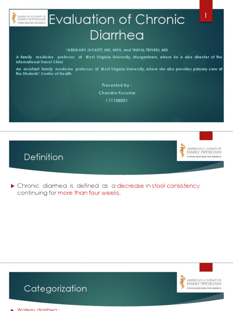 Chronic Diarrhea Evaluation Insights | PDF | Irritable Bowel Syndrome ...