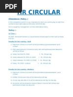 Attendance Policy