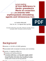 Anemia and Iron Deficiency in COPD: Correction Improves Hemoglobin and Dyspnea