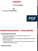 Decentralization - P&G