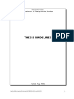 Thesis Guidelines: Department of Postgraduate Studies