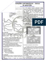 Projeções Cartográficas - Escala - 50 Questões