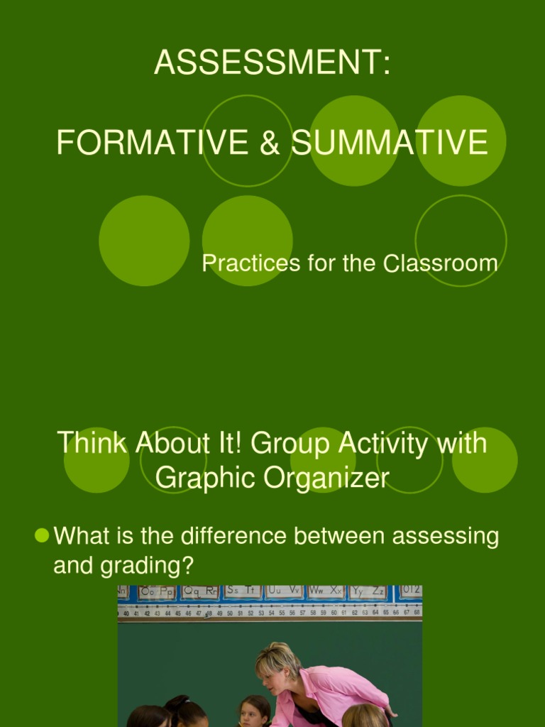 ASSESSMENT Fromative Summative PDF Educational Assessment